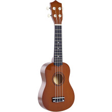 HOMCOM Ukelele Soprano de 21 polegadas, castanho, para principiantes