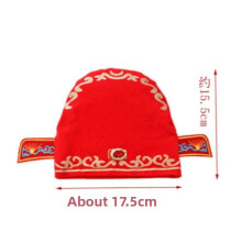 (Small Cotton)Childrens Cultural Costume Hat With Cotton And Fabric For Role Play Themed Wear