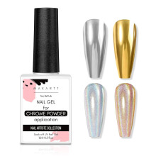 Makartt Gel Top Coat, 15 ml, No Wipe High Gloss, voor chroomnagellakpoeder