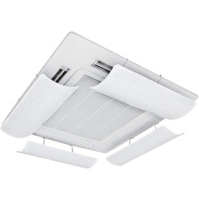 Defletor de ar condicionado para sistema central, ABS flexível, 58x23 cm, para sala de estar e escritório