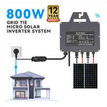 Marsrock Micro-onduleur Solaire MI2S-800D 800W, Système de Conversion Photovoltaïque avec WiFi et Câble 5M
