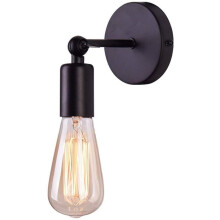 Aplique de parede industrial, metal preto mate, E27, orientável, para interior