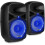 Vonyx VPS082A, sistema de som 400W, Bluetooth, reprodutor USB/SD, altifalantes de 8 polegadas, para karaoke e DJ 1