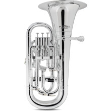 Classic Cantabile Euphónio Bb, série MardiBrass, corpo em plástico ABS, prateado