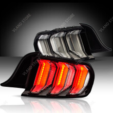 VLAND Feux arrière LED pour Ford Mustang S550 2015-2023, clignotants séquentiels, 5 modes, Clair