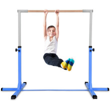 Costway barra horizontal de ginástica para crianças, altura ajustável, carga até 100kg