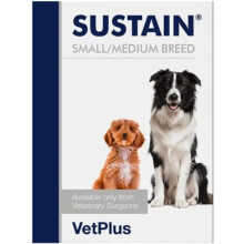 Vetplus Sustain Multivitamínicos para cães de raças pequenas e médias, conjunto de 30 sobres, 81 g