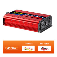 Reiner Sinus-Wechselrichter, 12V auf 220V, 4500W, Mini-Auto-Netzteil