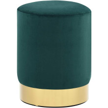 vidaXL taburete de veludo, 28 x 36 cm, verde mostarda e dourado, para quarto ou sala de estar