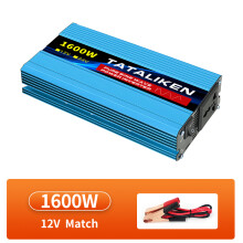 Reiner Sinus-Wechselrichter, 12V auf 220V, 1600W, DC-zu-AC-Spannungswandler für Auto
