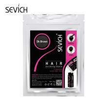 Sevich Haarfaserpulver, 50 g Keratin Haaraufbau für dünner werdendes Haar, Dk-brown
