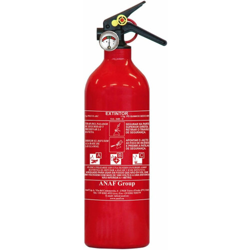 Anaf Group extintor, capacidade de 1 kg, para veículo