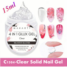Makartt Solid Gel Builder Kit, 15 ml, transparante nagelgel voor 3D nagelsculpting en nagelverlenging