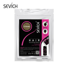 Sevich Haarfaserpulver, Keratin, 50 g, für dickeres Haar, hellbraun