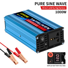 Reiner Sinus-Wechselrichter, 12V auf 220V, 1000W, DC-zu-AC-Spannungswandler für Auto