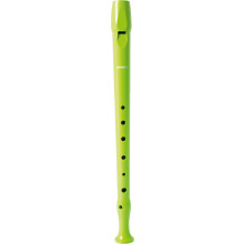 Hohner Flauta Soprano B9508, verde claro, digitacão alemã, plástico resistente