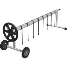 INTERNATIONAL COVER POOL, enrolador de cobertura de piscina, ajustável até 4,2m, tubo de 80mm, com rodas