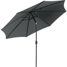Outsunny Sombrilha de Jardim, Ø300x250 cm, Ajustável para Terraço