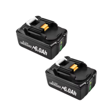 Batterie pour Makita BL1830, 18V 6.0Ah, Lithium Ion Rechargeable avec chargeur pour outils électriques