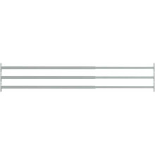 vidaXL Barras de Segurança para Janelas, conjunto de 3, Ajustáveis 710-1200 mm, Aço Galvanizado, Prateado