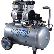 Hyundai HYAC50-2S, Compressor Portátil Silencioso, Com Kit de Rodas, Para Uso Interior