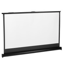Maclean Portable Projection Screen Compact 40 16:9 Free-Standing Office Cinema Matt White Home