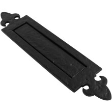 Placa de porta em ferro fundido, estilo antigo, preto, efeito rústico, 250 x 75 mm ou 350 x 75 mm