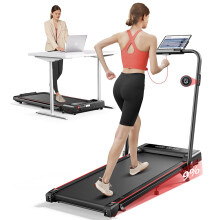 Toputure, Tapis de course électrique pliable, Vitesse 12 km/h, Inclinable, Contrôle par application, Pour maison et bureau