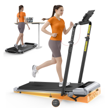 Toputure Tapis de course électrique pliable TP6, inclinaison 12%, vitesse 12 km/h, contrôle par application, pour maison et bureau