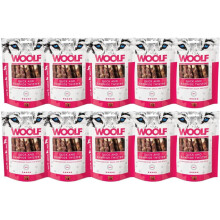 Woolf Ententwister, snacks naturais para cães, rolinhos mastigáveis de pato, 100g