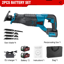 ONEVAN Scie Alternative sans fil 3000W, 10000 SPM, pour coupe bois et métal, compatible batterie Makita 18V