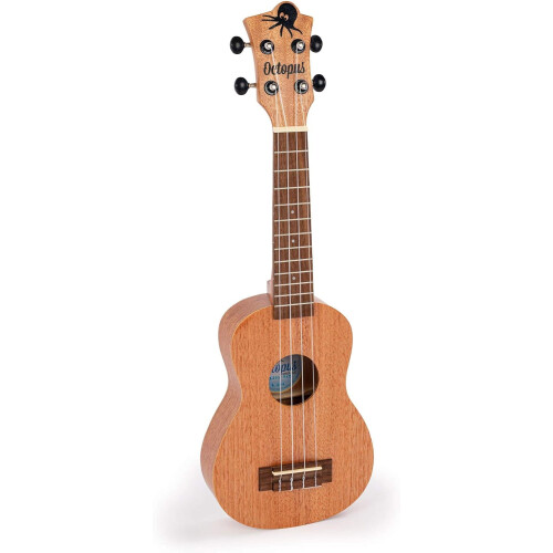 Octopus Ukelele Soprano UK205, madeira natural, modelo Academy completo 1