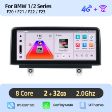 Junsun Autoradio Multimédia CarPlay, Écran 10,25 pouces, 4G 2-32GB, pour BMW Série 1 2 3 4