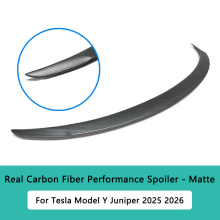 HEENVN achterspoiler voor Tesla Model Y Juniper, echt koolstofvezel, matte afwerking