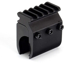 ACEXIER Adaptador de base de carril Picatinny Weaver 20mm, Montagem para cano de rifle, Alumínio preto mate