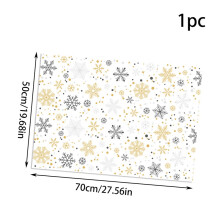 7 Pack Christmas Wrapping Paper Large Kraft Gift Wrap Vintage Holiday Designs 70 x 50cm
