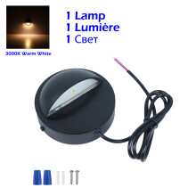 QACA LED-Terrassenleuchte, Aluminium, 100 mm, IP65, 12 V, 2 W, 180 lm, weiß