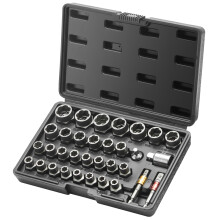 SucceBuy Jeu d'extracteurs de boulons 29 pièces, Acier Cr-Mo 6mm à 3/4, pour réparations automobiles et bricolage