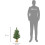 HOMCOM Árvore de Natal artificial pequeno, 60 cm, 70 ramos, verde 7
