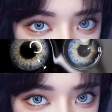 UYAAI Taylor DNA gekleurde contactlenzen, blauw, HEMA materiaal, set van 1 paar