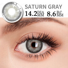 UYAAI Taylor DNA gekleurde contactlenzen, Saturn Gray, HEMA materiaal, set van 2
