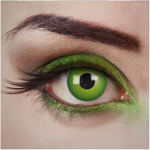 aricona lentes de contacto diárias, cor verde, sem dioptrias, para Halloween e disfarces