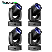 Lot de 4 projecteurs LED mobiles 200W avec flight cases, éclairage de scène et effets lumineux pour fêtes et concerts