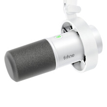 FIFINE K688 Dynamisches Mikrofon, USB und XLR Anschlüsse, mit Schockhalterung und Touch-Stummschaltung für PC und PS4/PS5