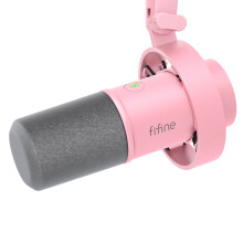 FIFINE K688 Dynamisches USB/XLR Studiomikrofon, mit Schockhalterung, Touch-Stummschaltung und Kopfhöreranschluss