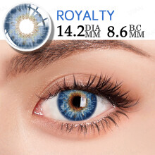 UYAAI Taylor DNA gekleurde contactlenzen, blauw, set van 2, herbruikbaar voor cosmetische doeleinden
