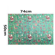 7 Pack Christmas Wrapping Paper Large Kraft Gift Wrap Vintage Holiday Designs 70 x 50cm