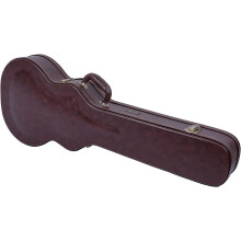 Crossrock, Estojo para Guitarra Elétrica Les Paul, Madeira, Castanho, Estrutura de 5 Camadas
