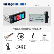 ESSGOO Autoradio Multimédia 1Din, Écran 6,86 pouces IPS, Android 14, 4Go+64Go, Carplay et Android Auto, Bluetooth