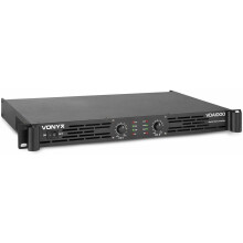 Vonyx VDA1000 Amplificador de Potência Rack 1U, 2x500W, Classe D, Profissional